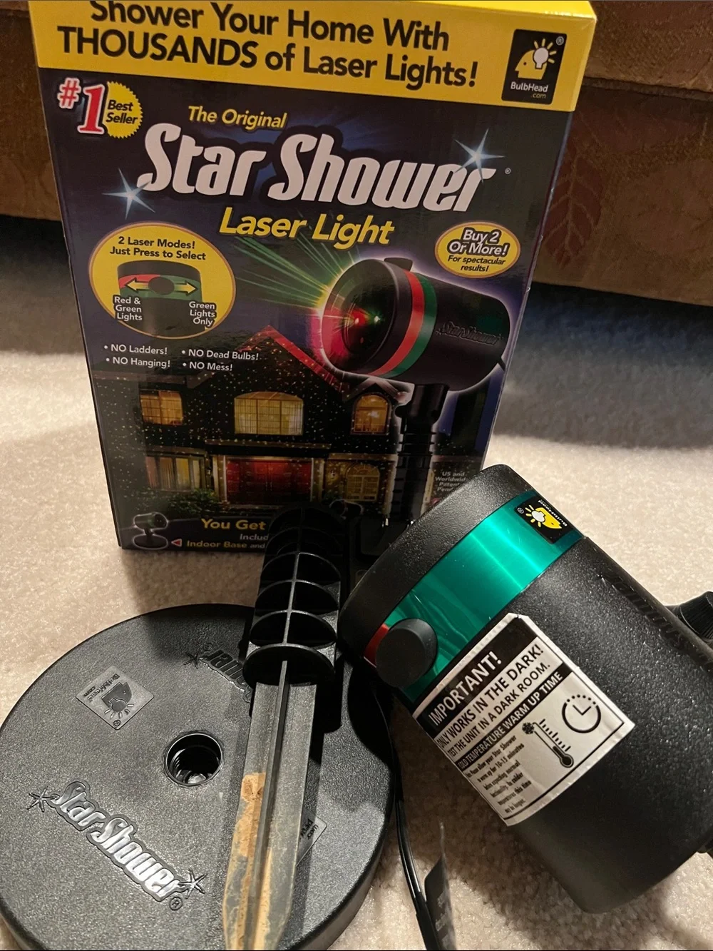 Laser Light - Star Shower Christmas Light- Used once